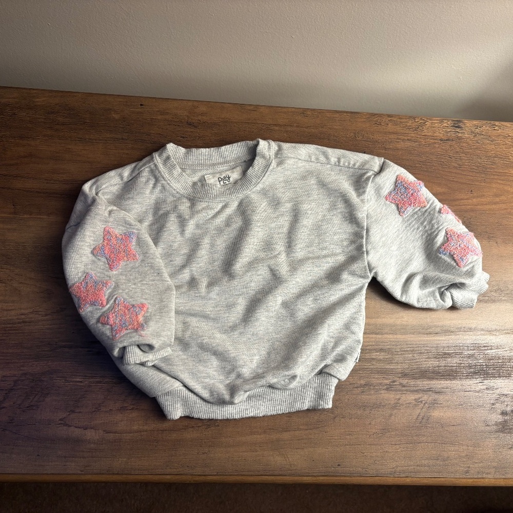 Little Sleepies Light Heather Gray Drop Shoulder Crewneck - 6-12 months